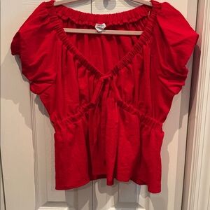 Sienna Sky Vibrant Red Blouse